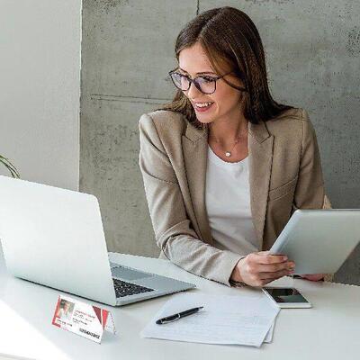 6Pcs Acrylic Conference Table Cards 120x60mm Desk Name