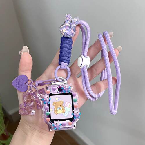 适用华为儿童电话手表5pro挂脖套4x/5x脖子挂绳3pro吊坠4pro配件