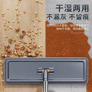 206372家用免手新款 平板吸水拖一拖净懒人洗墩布5地把拖地珑放