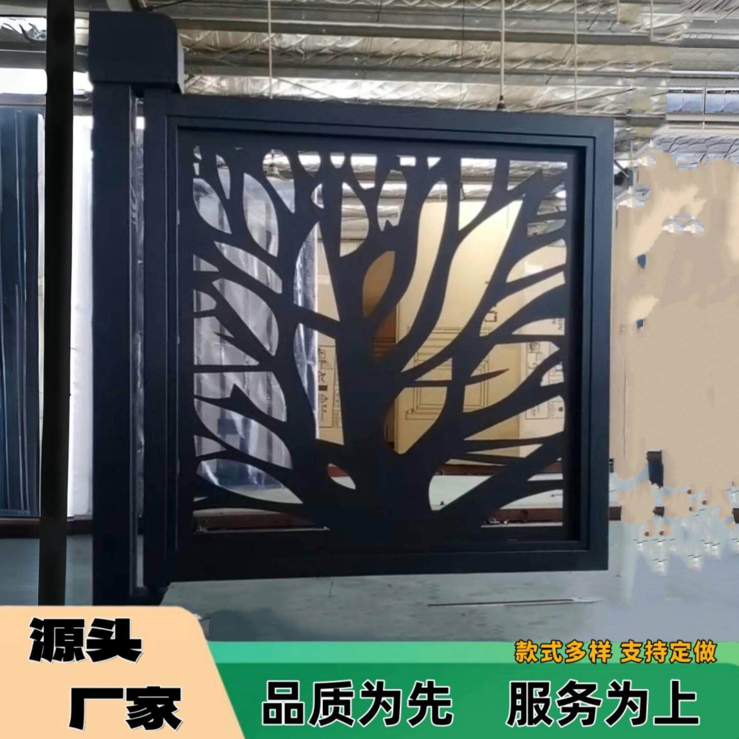 电动小门栅栏广告道闸一体机小区门禁系统刷卡电动小门人脸识别