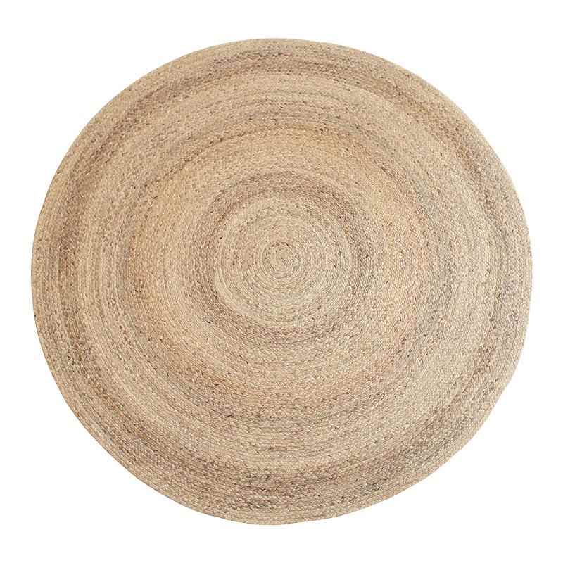 高档久忆水芦苇手工草织圆编地毯北形欧简约客厅茶几卧室茶室定地