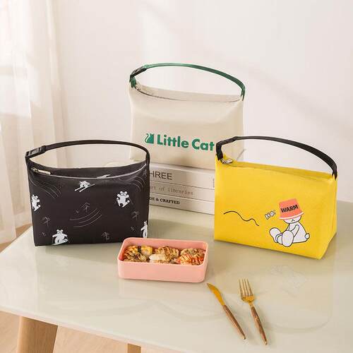 Lunch bag, large capacity insulated bag, portable and oil-re