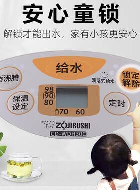 象印电热水瓶恒温保温家用泡茶烧水壶WDH30C/40C/50C大容量可调温