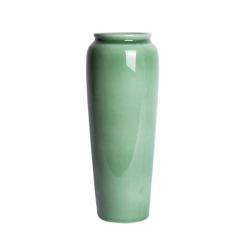 花瓶特惠【陶瓷瓶白色山插花流器】花禅意投入剑家居器日式桌小原