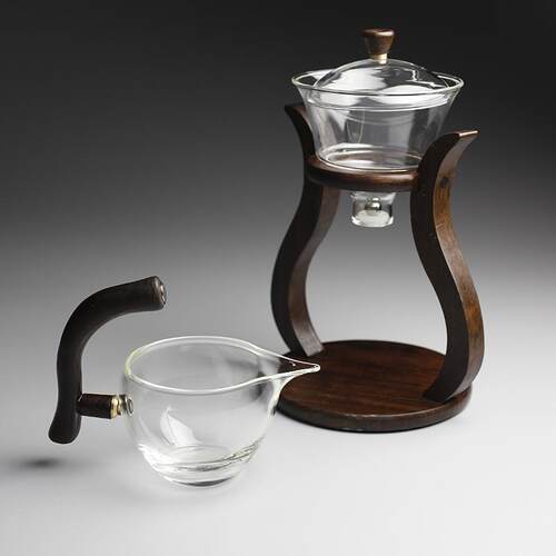 新款直销自动茶具半自动功夫套装创意懒人泡茶器茶壶宫灯玻璃送礼