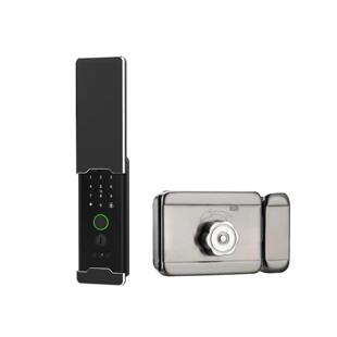 牛头锁 铁门智指防能锁不锈钢庭锁院门户NT08外纹解防水晒电子密码