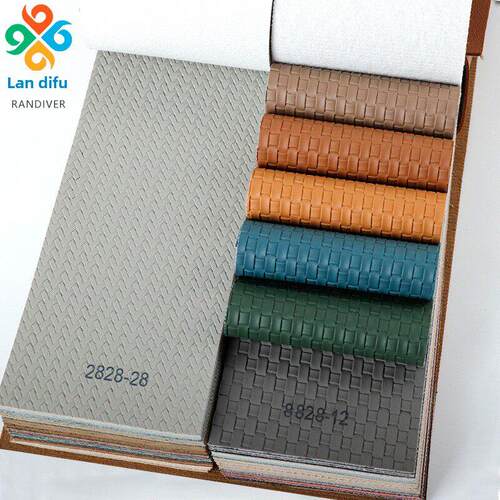 编织纹软包皮革面料环保加厚无味耐磨床头卡座pu硬包人造皮料