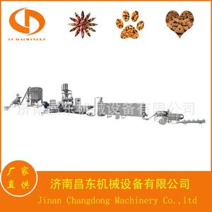 昌东大型湿法狗粮生产设备  膨化宠物饲料机械  宠物食品全自动加