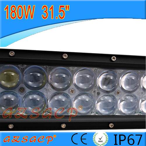 180W汽车LED工作灯 4D凸透镜长条直灯 工程灯 越野车顶射灯12V24V