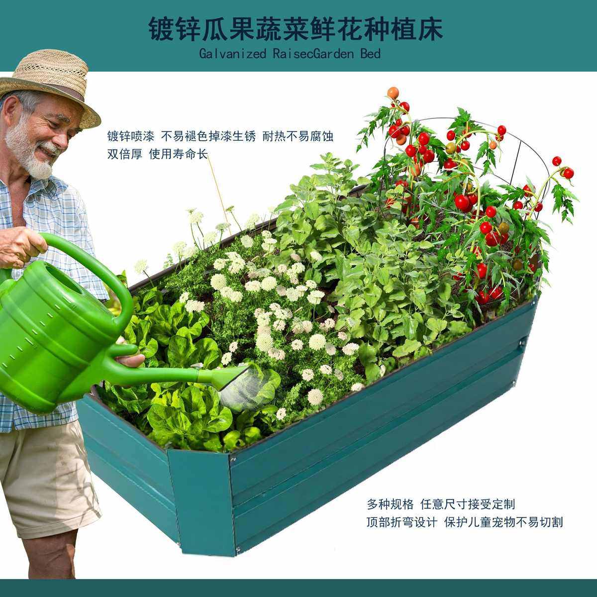 天津正方形镀锌花圃厂家 户外园艺用种植箱 镀锌板育苗绿化花圃,金属材料及制品,钢板,淘宝优惠券,粉丝福利购,淘宝优惠卷