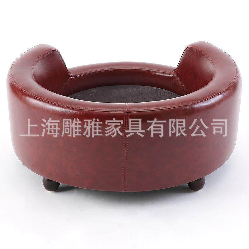厂家直销泰迪创意狗窝秋冬保暖狗床宠物窝垫皮沙发木制 透气狗窝