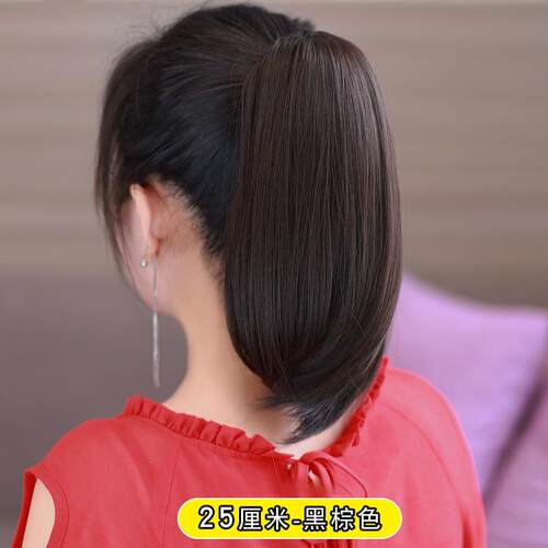 高档高马尾假发的选妇，假的头发，马尾，内扣，模拟头发短，马尾