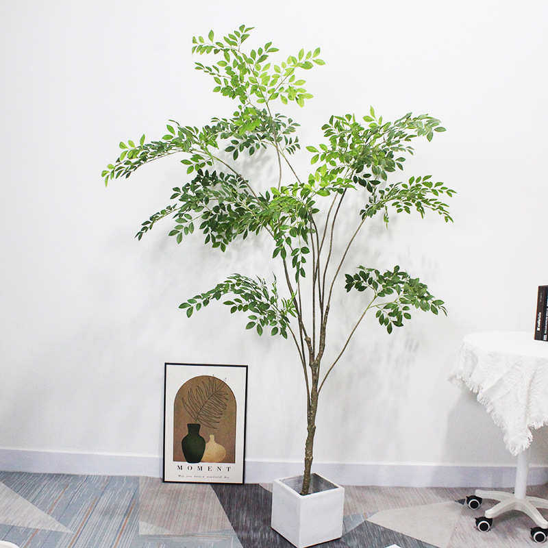 绿假寂植榆树绿仿真假新款绿盆栽植客厅家居装饰侘树植风大型室内