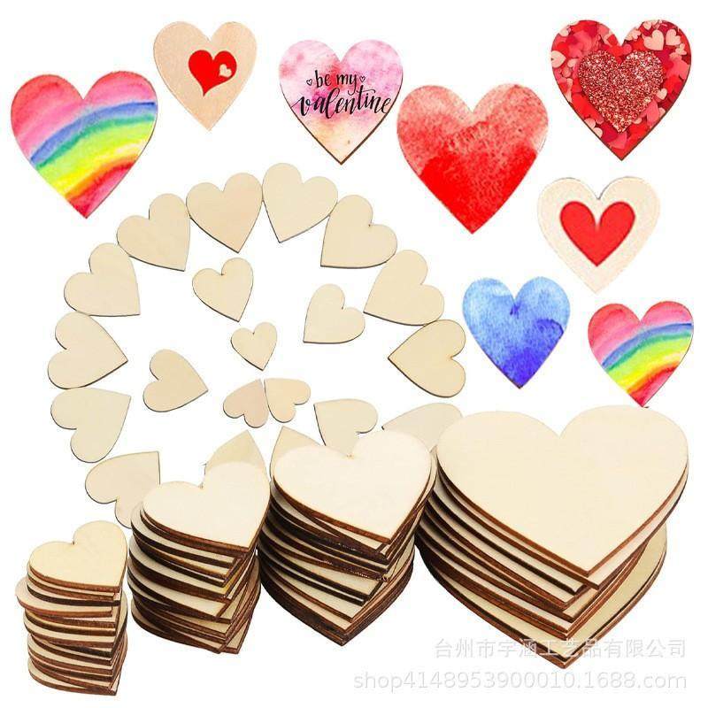 爱心木片儿童diy手工制作材料装饰场景挂牌空白手写绘画涂鸦木板,模玩/动漫/周边/娃圈三坑/桌游,模型制作工具/辅料耗材,淘宝优惠券,粉丝福利购,淘宝优惠卷