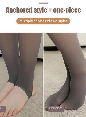 2023 Winter Woman Pantyhose Translucent Wool Sock Pants Wint