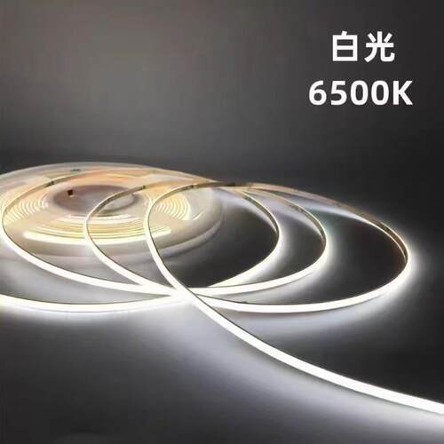 24伏8mm两线双色宽480灯cob灯带 C0B柔性超窄线条灯槽 背景灯带