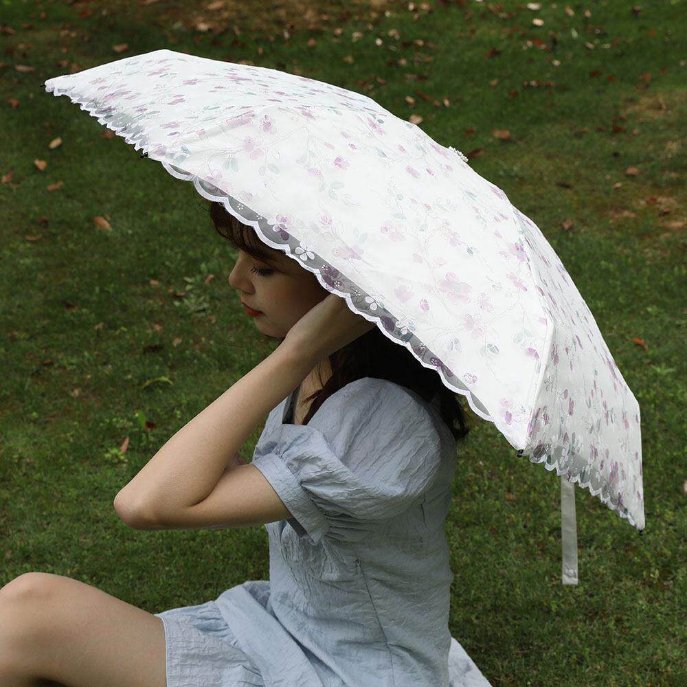 蕾丝花边双层伞黑胶韩国清新晴雨两用太阳伞女神遮阳夏季