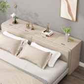 9U木床头实柜缝隙窄柜室榻榻物米床尾长床头柜 条床边收纳夹缝卧