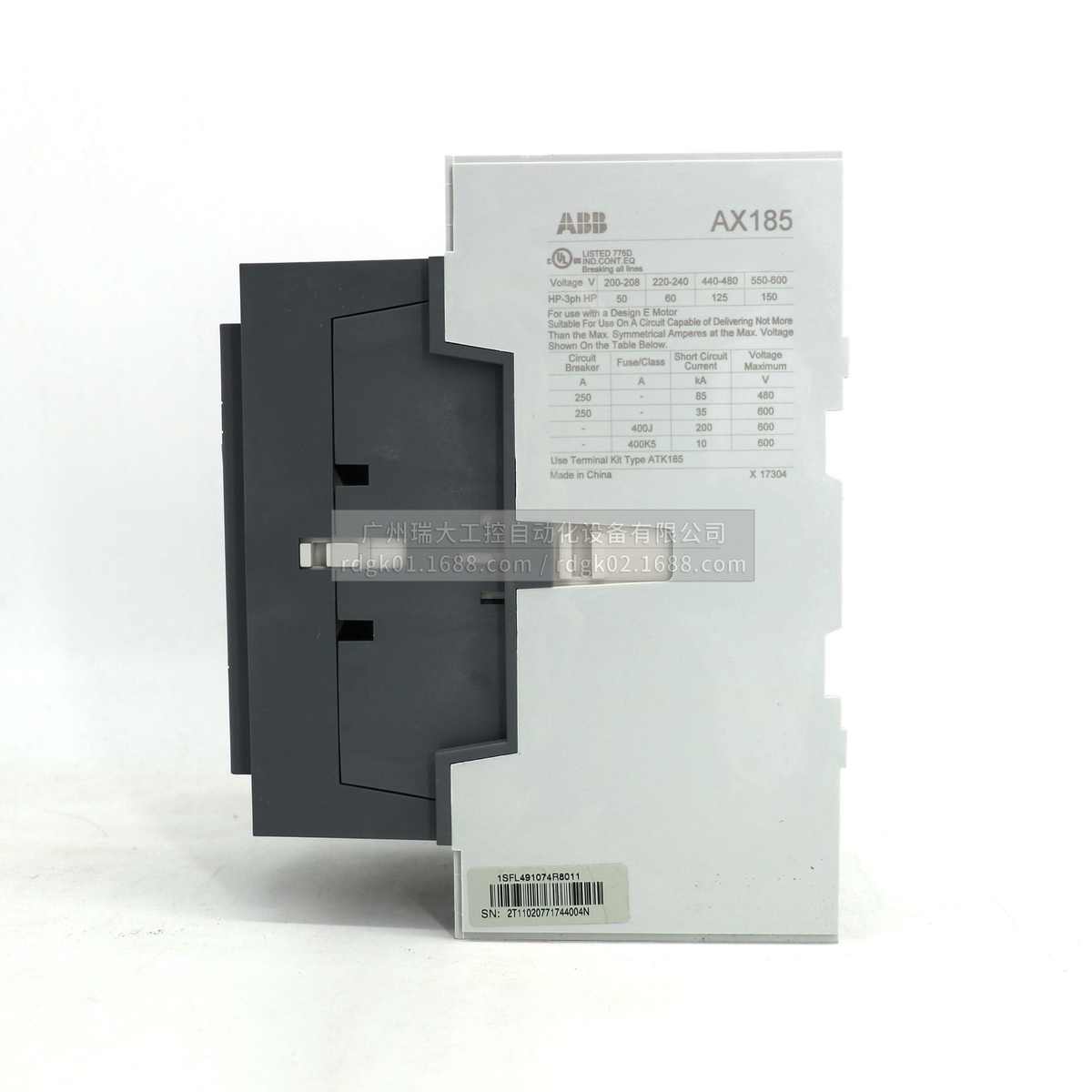ABB AX交流接触器 AX185-30-11-80*220-230V50Hz/230-240V60Hz