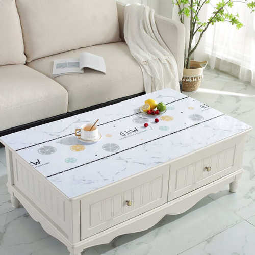 茶几桌布PVC塑料印花不透明桌布防水防烫桌布防油餐桌垫软玻之迎