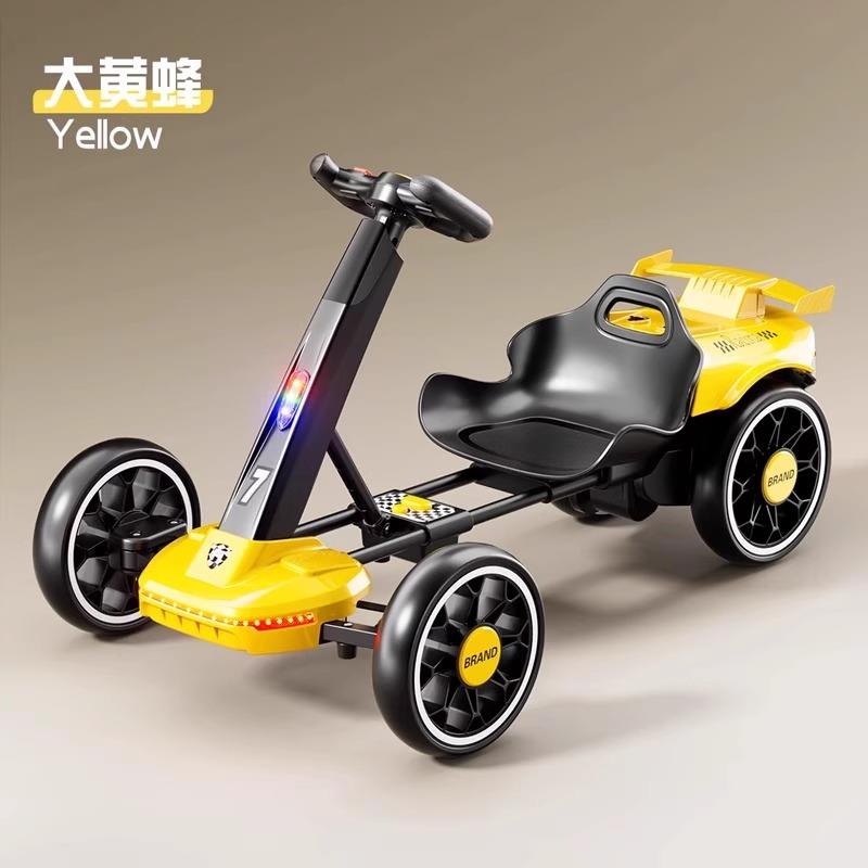 正品卡丁车儿童电安动车6车到12岁可坐人遥控车玩具四轮汽可折叠图片