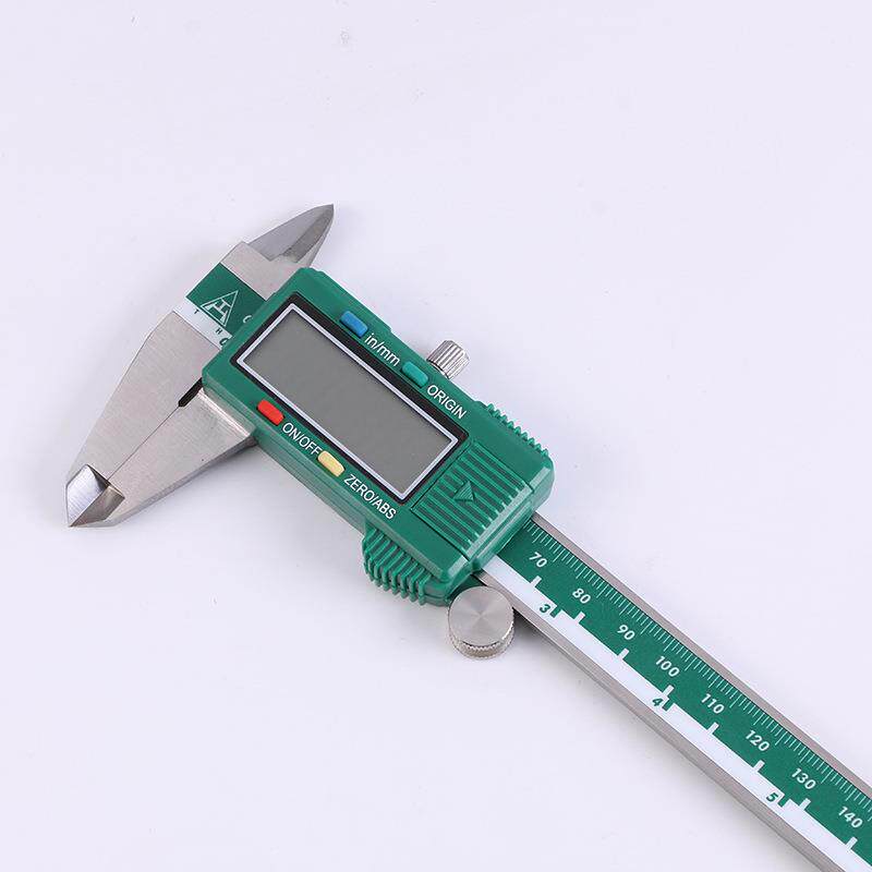 通和绿色ABS工业款卡尺 0-150/200/300MM数显游标卡尺厂家