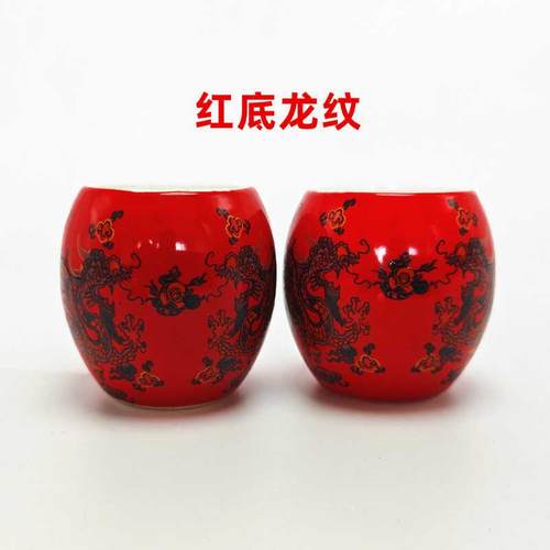 蜡嘴陶瓷鸟食罐画眉百灵陶瓷腰鼓食碗盒水杯碗鸟食杯鸟笼配件用品