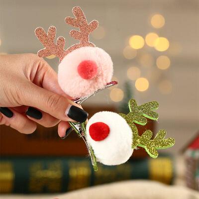 Antler hair card Christmas gift tiara鹿角发卡
