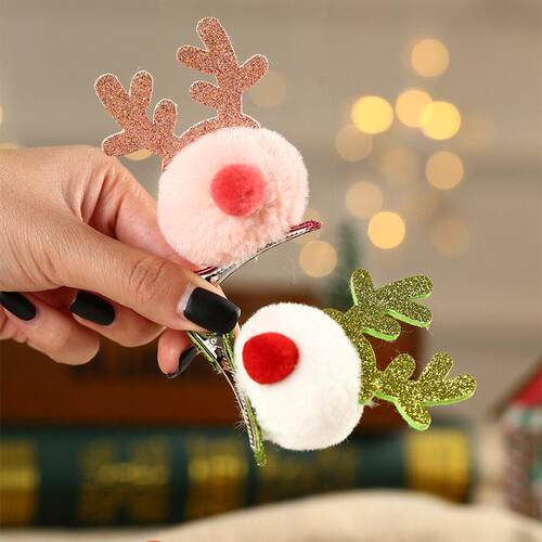 Antler hair card Christmas gift tiara鹿角发卡