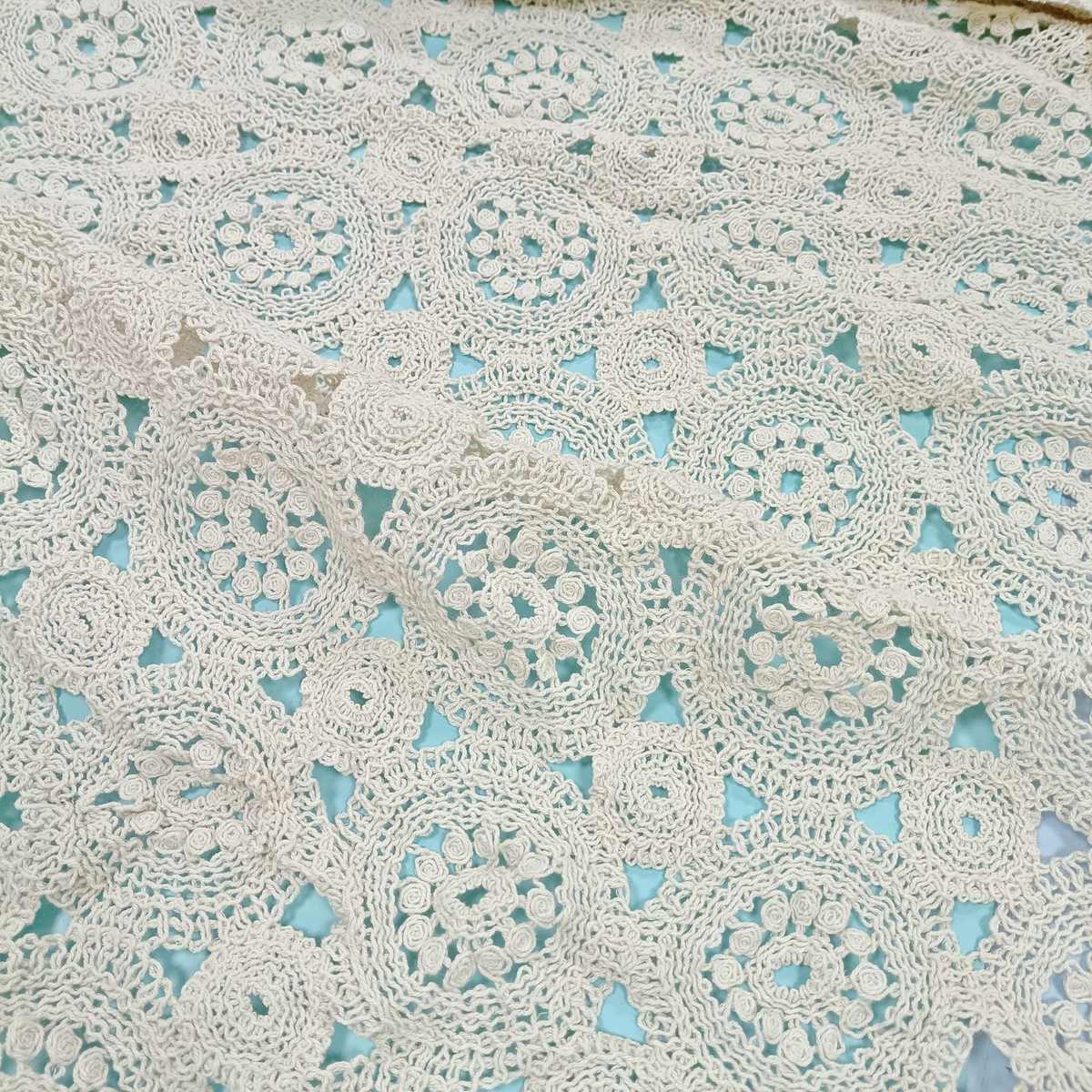 镂空棉蕾丝面料粗棉水溶勾花布料110门幅服装花边手工DIY辅料