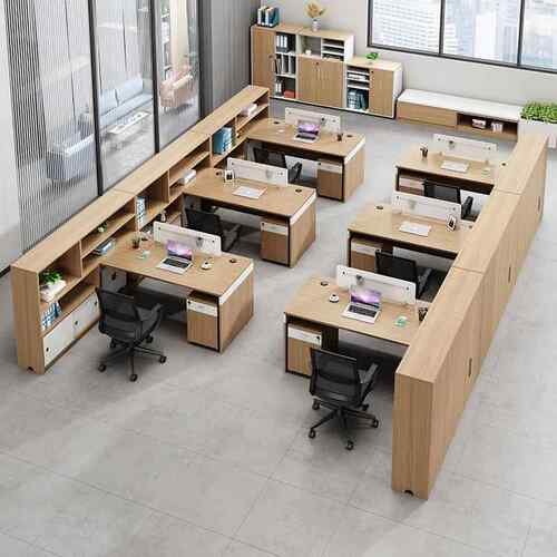 财公桌员工桌椅组合公司4人办位务6双人约简办515公桌子办公室职
