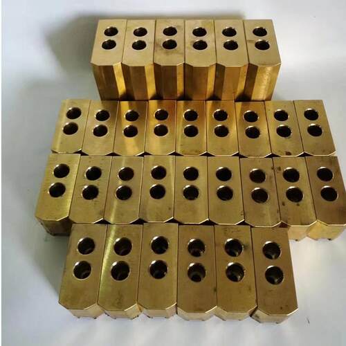液压夹头三爪铜爪铝合金软爪56810寸尼龙爪黄铜抓加高加厚卡爪铜