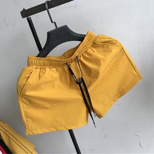 代购夏季超短休闲情侣三分睡裤运动速干弹力短裤男跑步健身休闲短