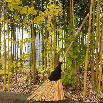 竹丝手工扫把家用庭院环卫户外扫帚马路笤帚工厂车间耐用农村院子