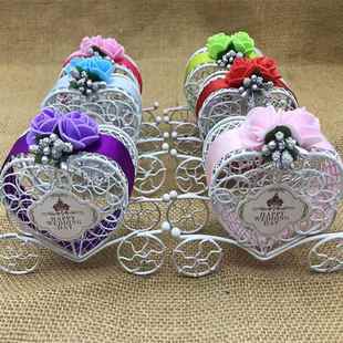 结婚欧式 喜糖盒子创意婚庆用品喜糖盒糖果盒婚礼铁艺糖盒