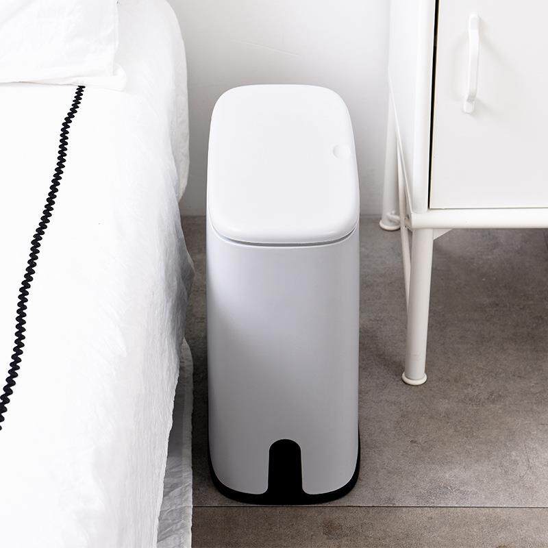 家用塑料桶垃圾桶客厅卧室厨房夹缝按压式弹盖纸桶日用品创意桶