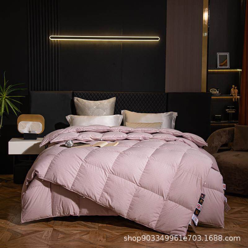 全棉鹅绒二合一羽绒被子母被95白鹅绒夏被春秋被四季冬被芯