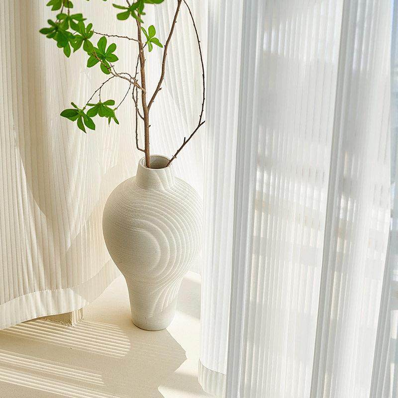 窗纱透光不透人窗帘2024年新款客厅阳台梦幻帘竖百叶纱帘条纹白纱,居家布艺,成品窗帘,淘宝优惠券,粉丝福利购,淘宝优惠卷
