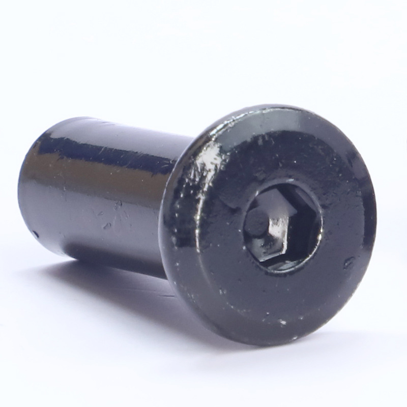 3黑色30不锈倒边内六角夹板4螺母斜边对UIA锁螺母钢家具螺丝螺帽M