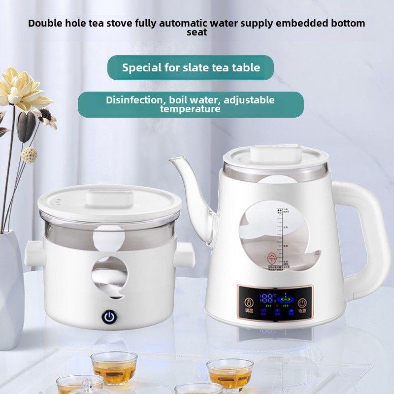 全自动供水茶炉茶几嵌入式板岩茶几智能电茶水壶