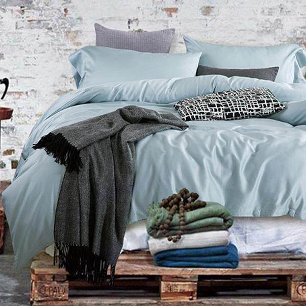 正品出口欧全美80支埃及长绒色棉约纯棉四件套贡缎棉纯简床上用品