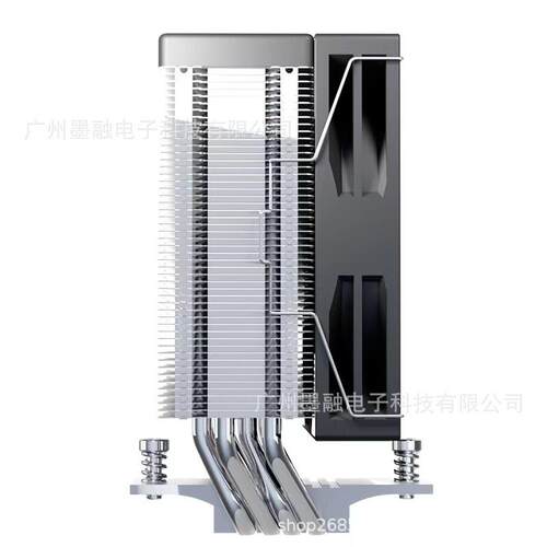 丛林豹AF400s数显版散热器数字显示10cm温控调速台式cpu冷却器
