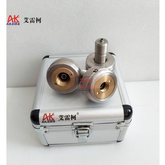 艾雷柯ALK-KJT3铜合金滚花快拧接头压力表快速转接头配件