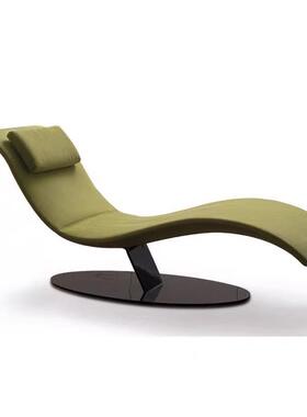 意式轻奢Eli Fly设计师弧形弯曲S形休闲单人躺椅阳台别墅沙发椅