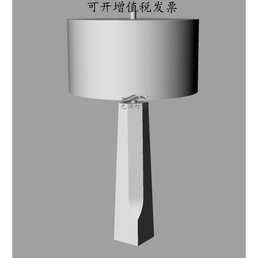 现代创意精品切角台灯 酒店样板房别墅工程订制源头厂家