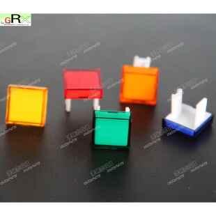 DECA台湾进联原装按钮帽M16正方形开关按钮配套红绿黄蓝橙色帽子