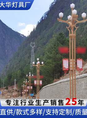 成都厂家户外道路市政工程景观灯照明庭院中华灯玉兰灯LE路灯杆
