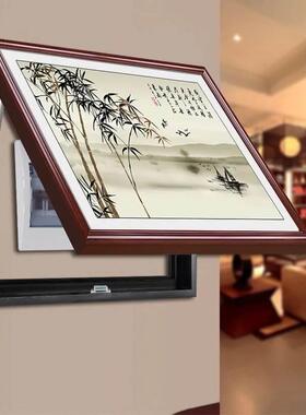 网红竹子电表箱总免打客厅开电源箱遮箱装饰画餐孔厅配电关箱挂挡