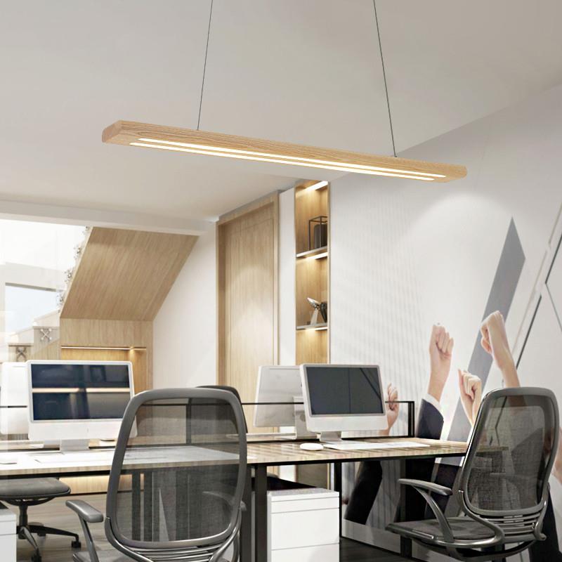 飞船吊灯实木餐厅轻奢简约LED茶楼办公室 木房子创意灯具网红灯具