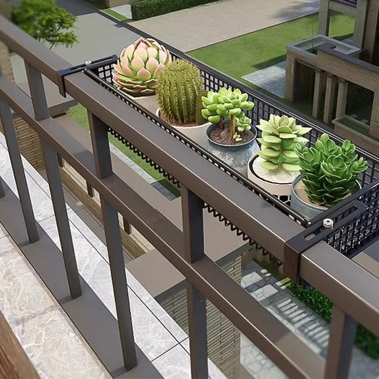 窗台置物架花架阳台悬挂窗沿花架子多肉铁艺栏杆花盆窗外窗户挂架